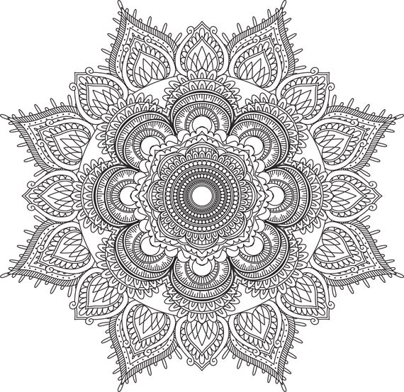 Mandala coloring pages adult coloring sheet printable coloring page grown up coloring printable art color anti