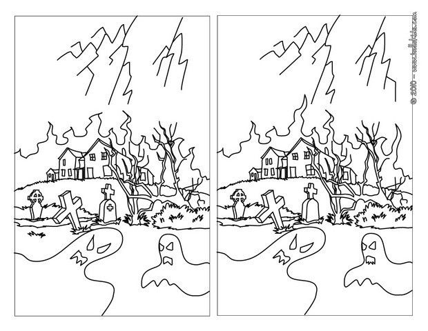 Free printable halloween spot the difference worksheet pictures for kids printable activities for kids printables free kids halloween school