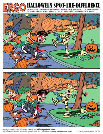 Printable halloween spot