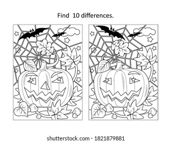 Halloween spot difference photos and images