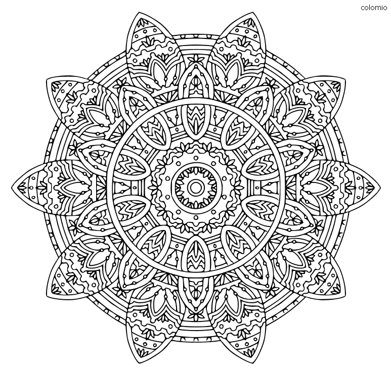 Mandala coloring pages