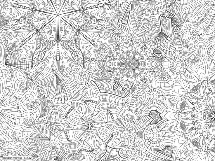 Creative picture of difficult coloring pages