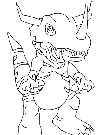 Digimon coloring page