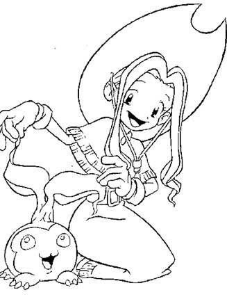 Digimon coloring page