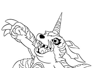 Digimon coloring pages to print and print online
