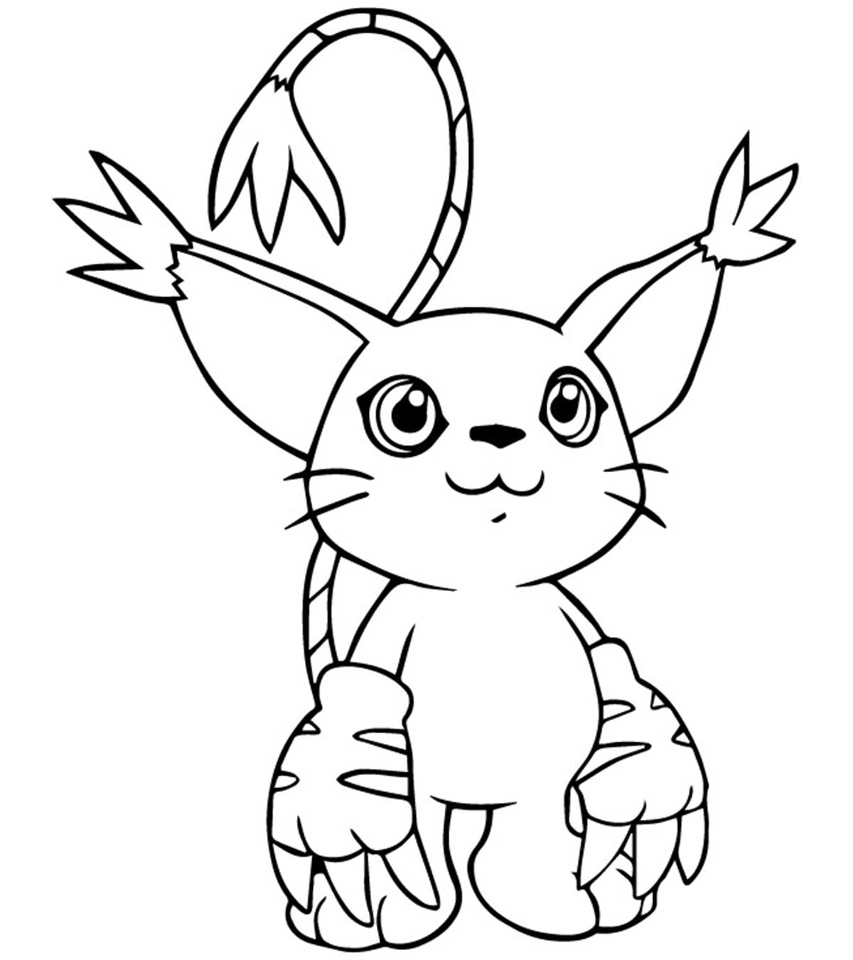 Lovely free printable digimon coloring pages online