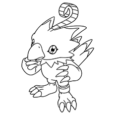 Lovely free printable digimon coloring pages online