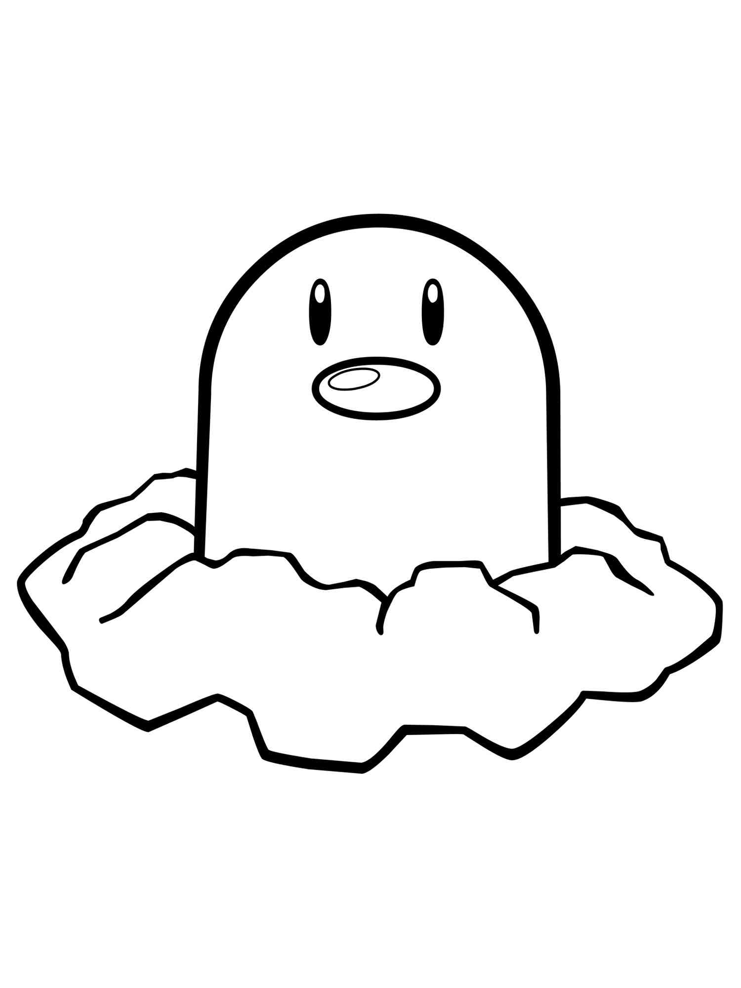 Pokemon diglett coloring pages