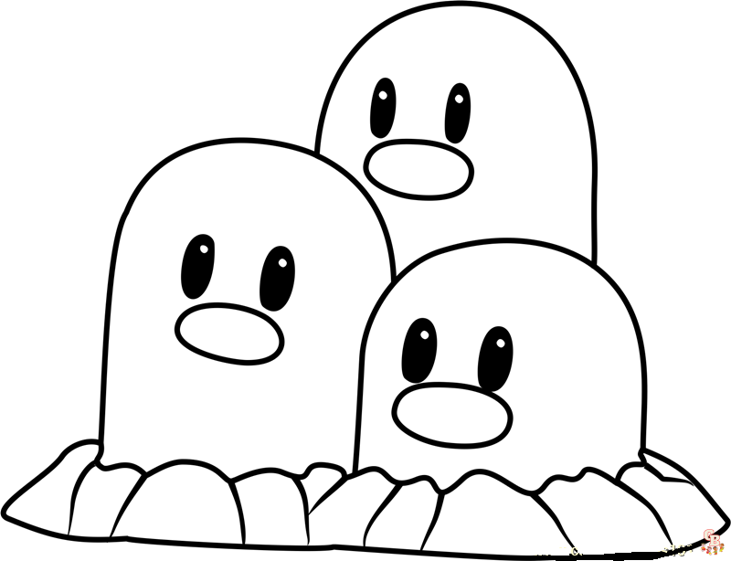 Temukan halaman mewarnai dugtrio terbaik gratis di