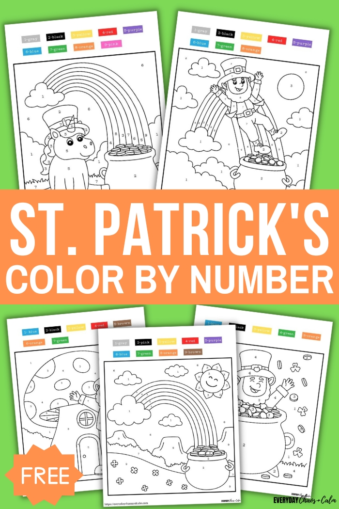 St patricks day color by number pages in coloring pages for kids my little pony coloring cool coloring pages