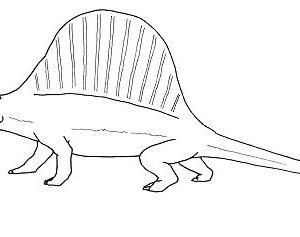 Dimetrodon coloring pages printable for free download