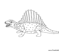 Dimetrodon coloring pages