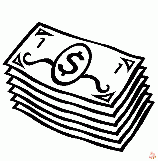 Engaging money coloring pages para enseãar a los niãos sobre finanzas