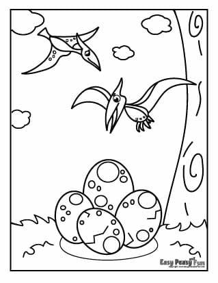 Dinosaur coloring pages