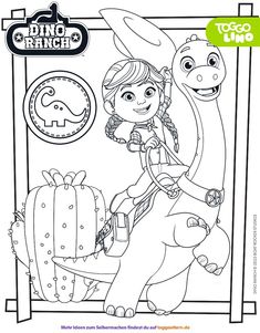 Dino ranchers ideas dinos disney junior dinosaur coloring pages