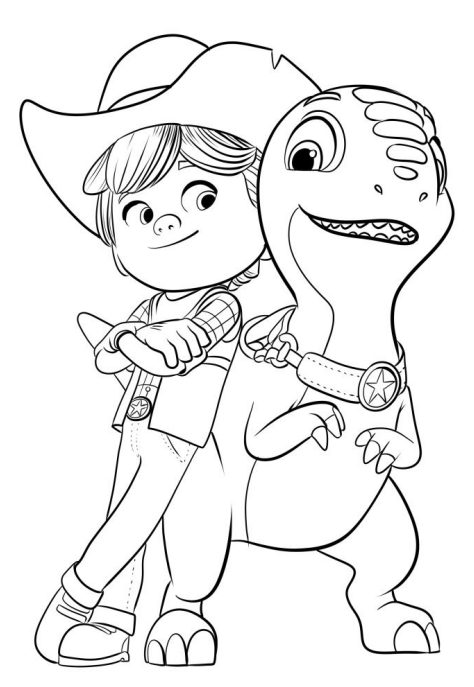 Dino ranch colouring adventures made by teachers