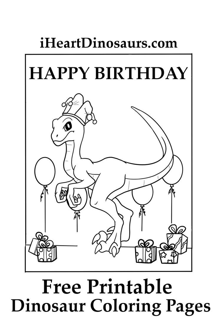 Happy birthday coloring sheet free printable dinosaur pictures birthday coloring pages happy birthday coloring pages birthday card printable