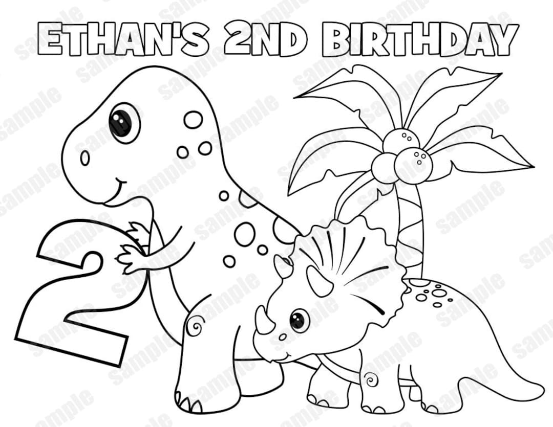 Personalized printable dinosaur dino dino