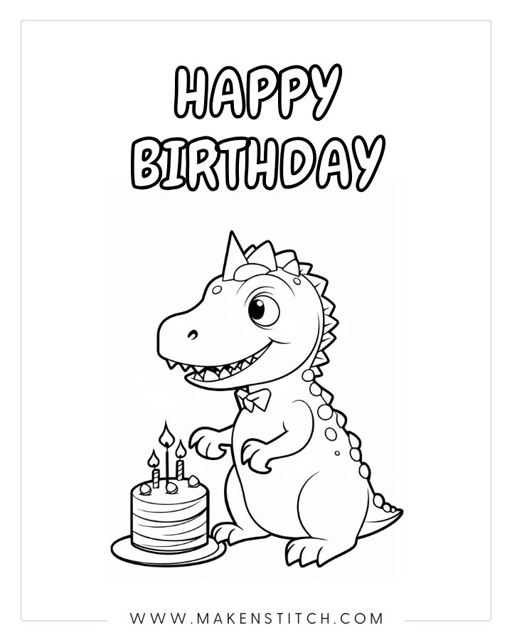 Coloring pages dinosaur theme for kids and adults