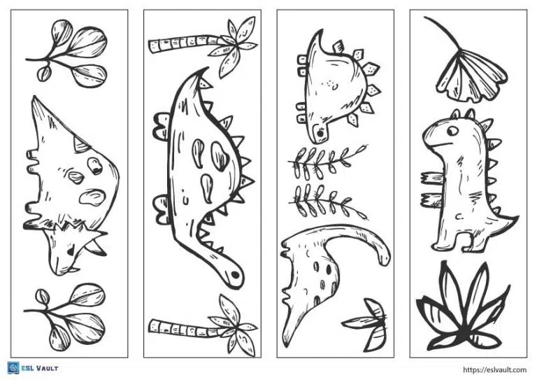 Free printable bookmarks to color