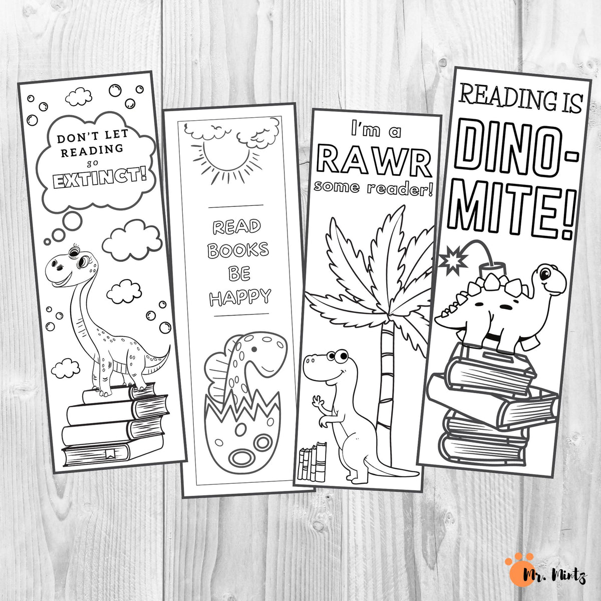 Printable bookmarks with quotes to color â mr mintz crafts