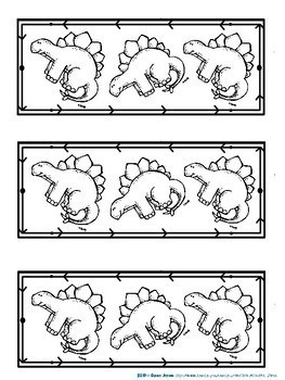 Bookmarks to color dinosaur by curious jones tpt