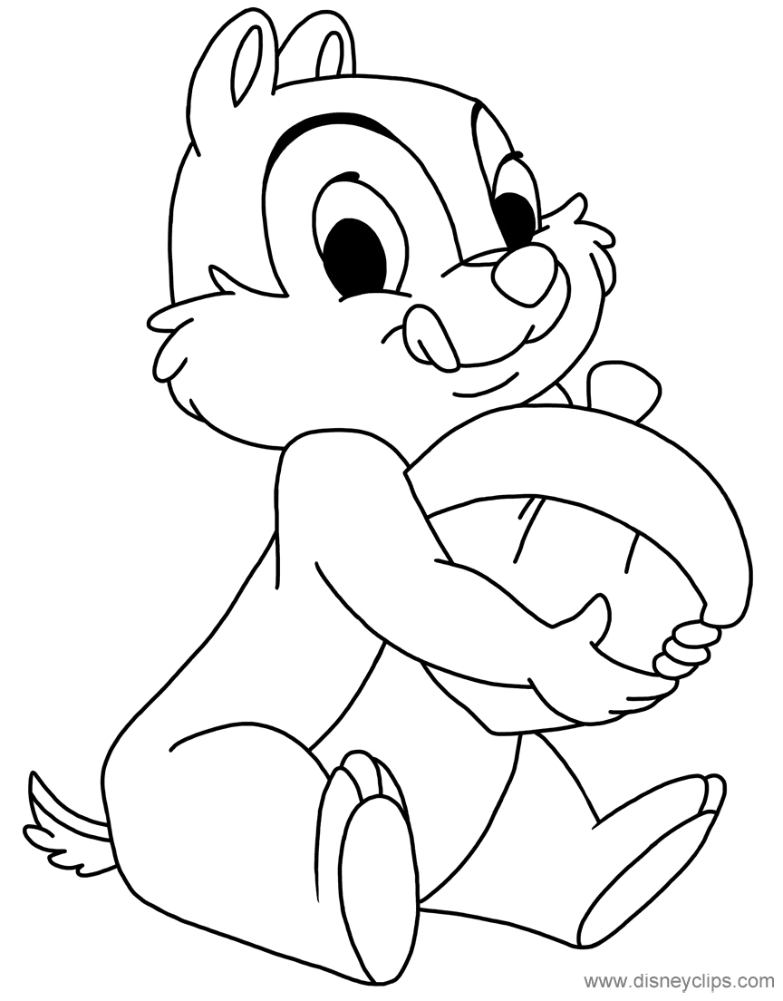 Chip and dale rescue rangers coloring pages printable for free download