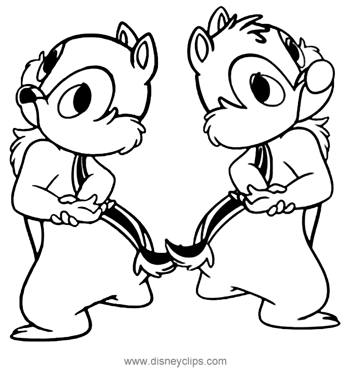 Chip and dale rescue rangers coloring pages printable for free download