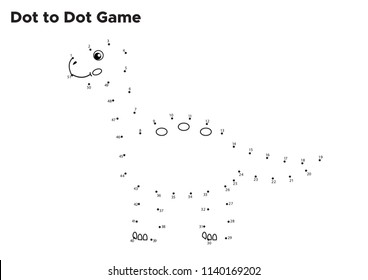 Dot dot educational game kids cartoon stock vector royalty free