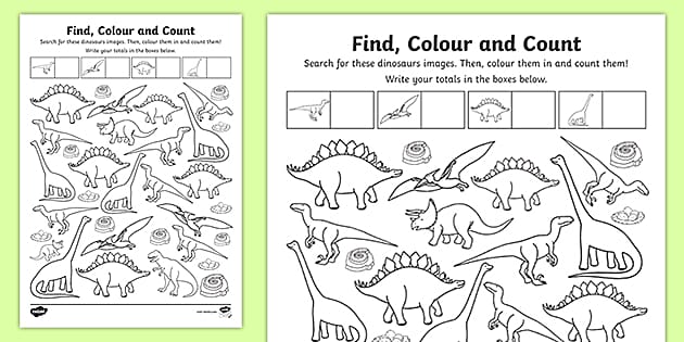 Ð dinosaur find lour and unt teacher made