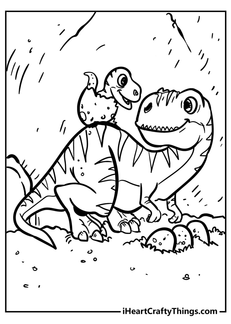 Dinosaur coloring pages