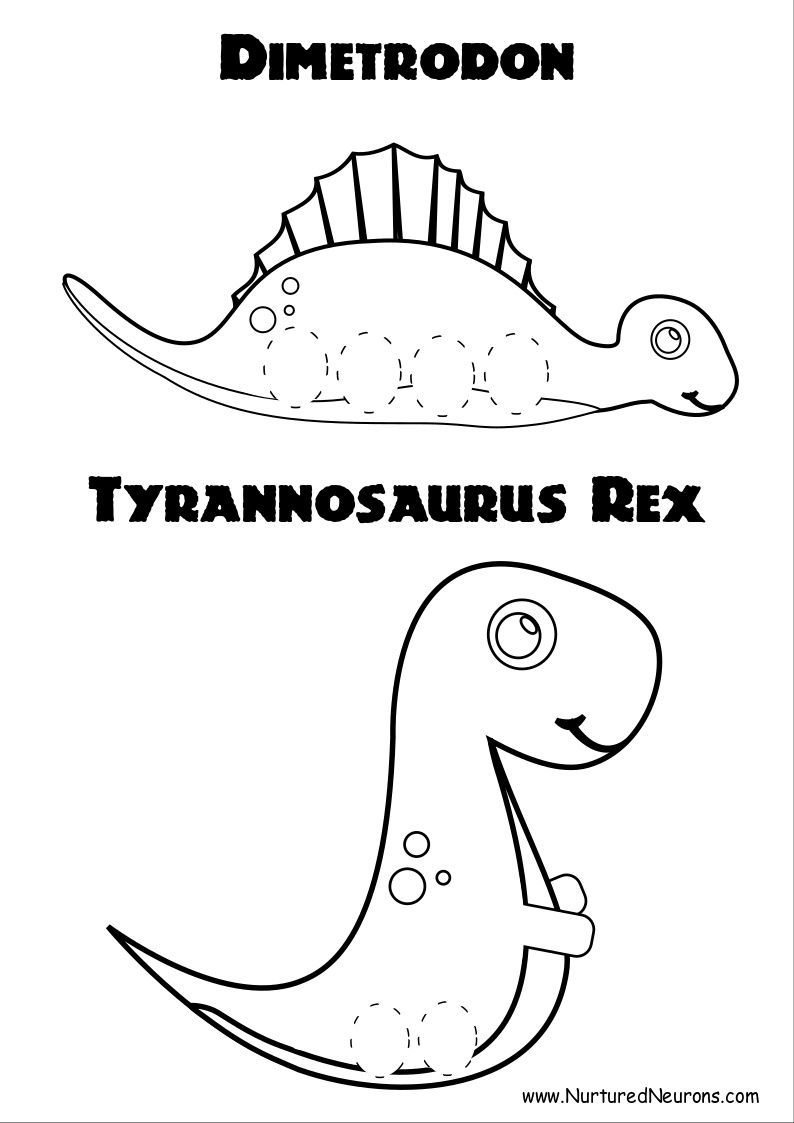 Awesome dinosaur finger puppet templates printable craft