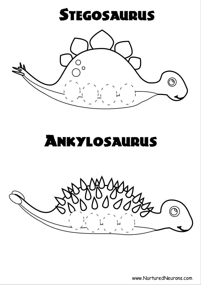 Awesome dinosaur finger puppet templates printable craft