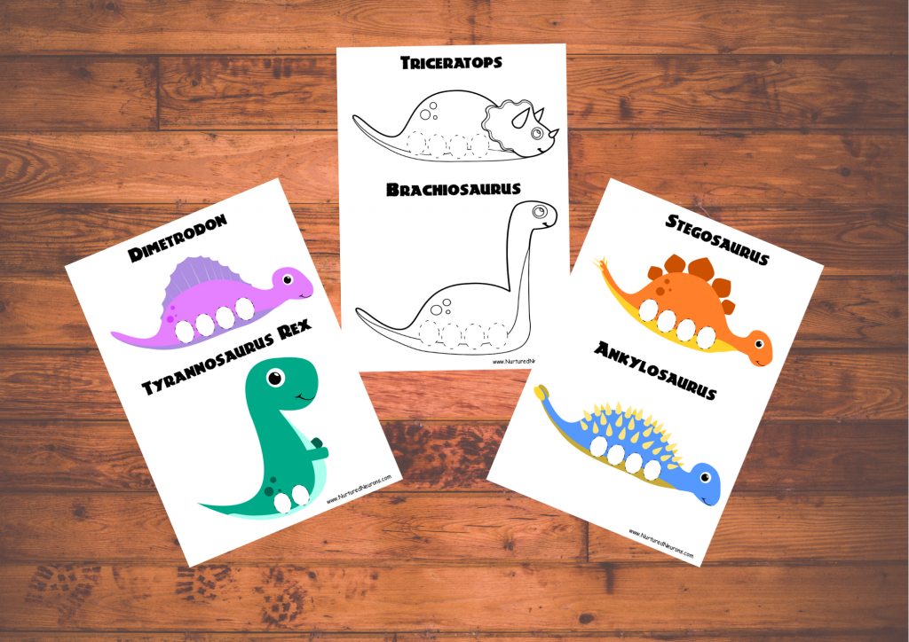 Awesome dinosaur finger puppet templates printable craft
