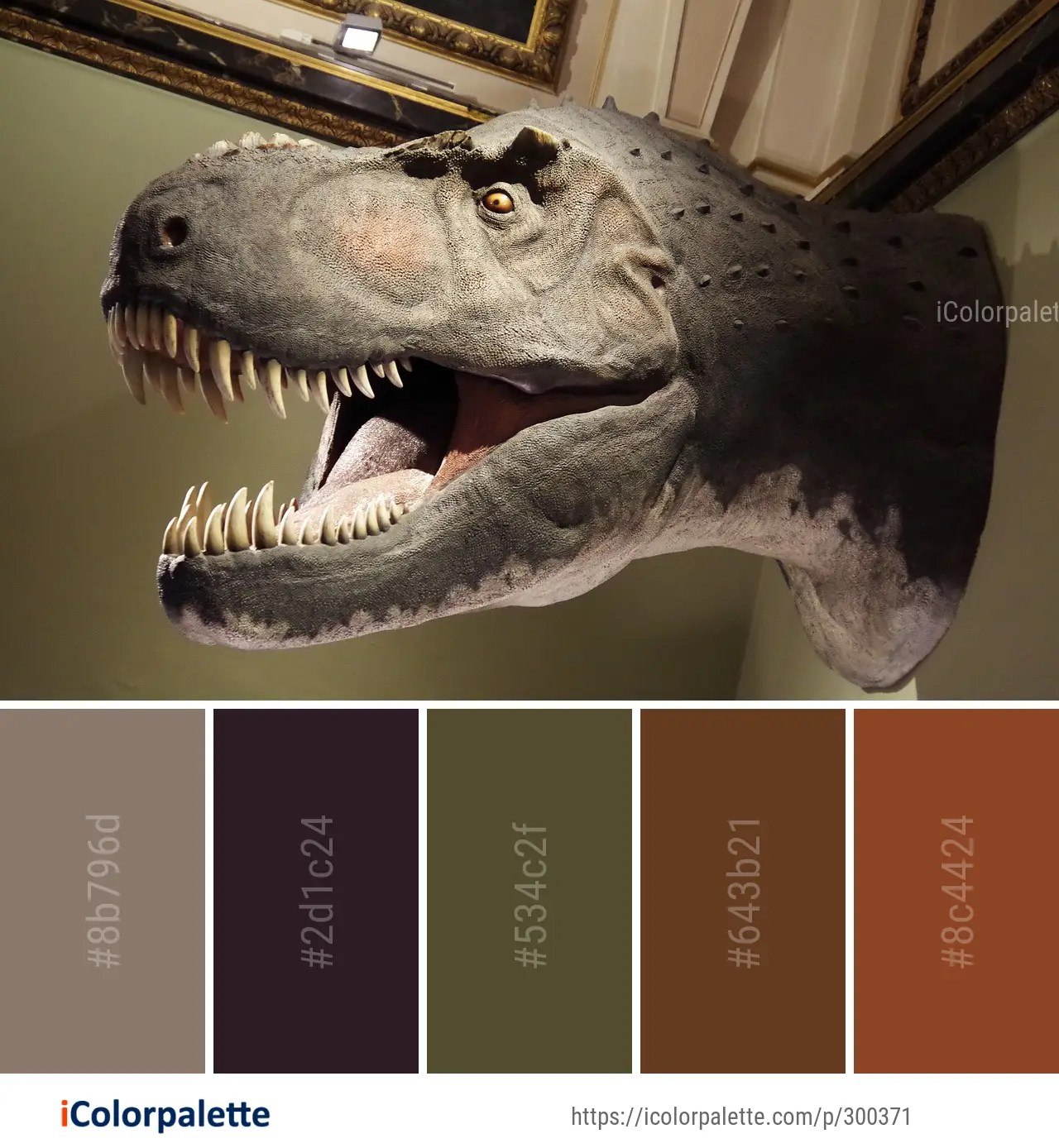 Dinosaur color palette ideas in