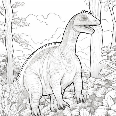 T rex coloring page stock photos and images