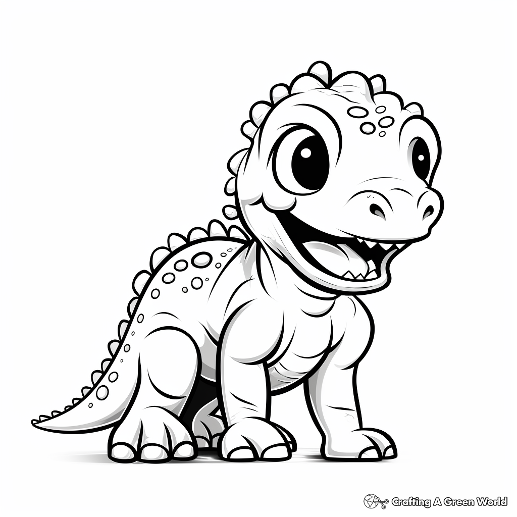 T rex coloring pages