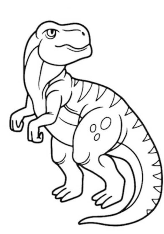 Dinosaur roar printable coloring in pages instant download fun dinosaur shapes