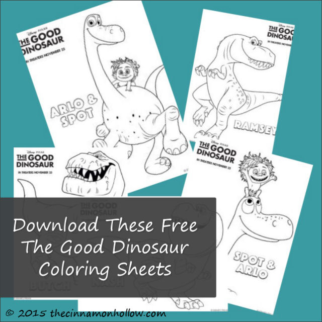 Download the good dinosaur pumpkin stencil and activities