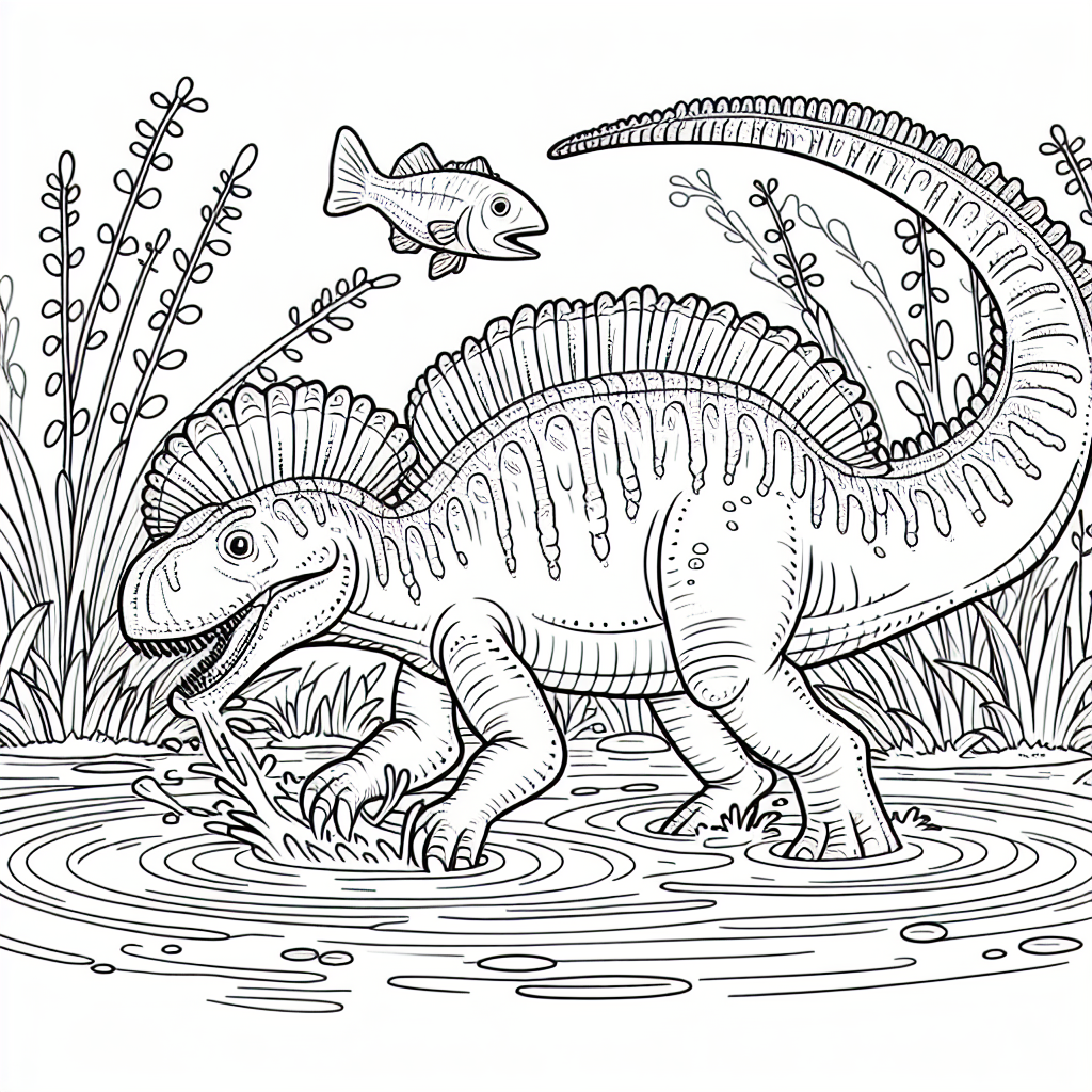 Baryonyx coloring pages