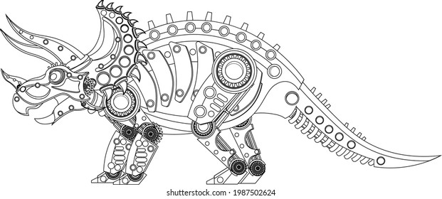Dinosaur robot royalty