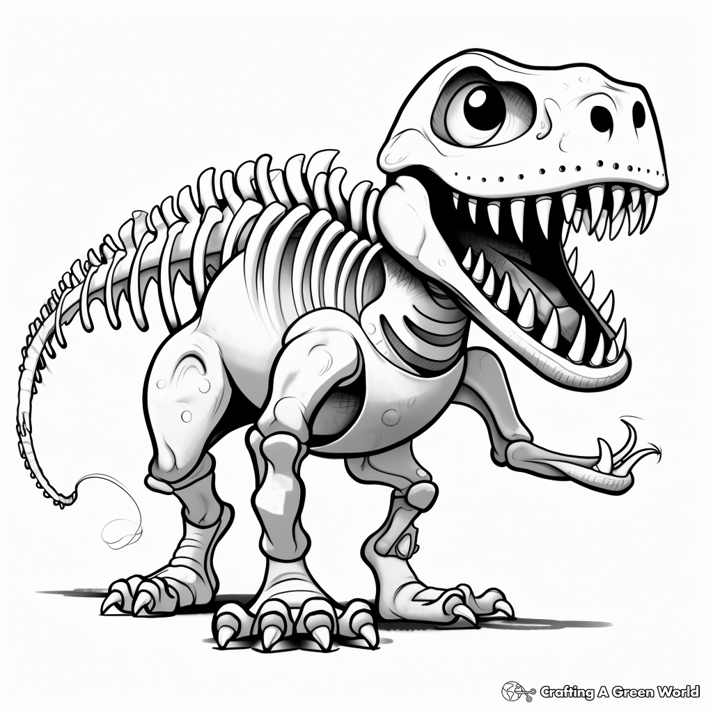 T rex coloring pages