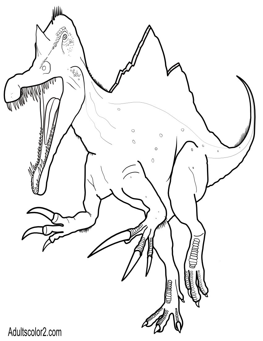 Dinosaur coloring pagesextinct monsters