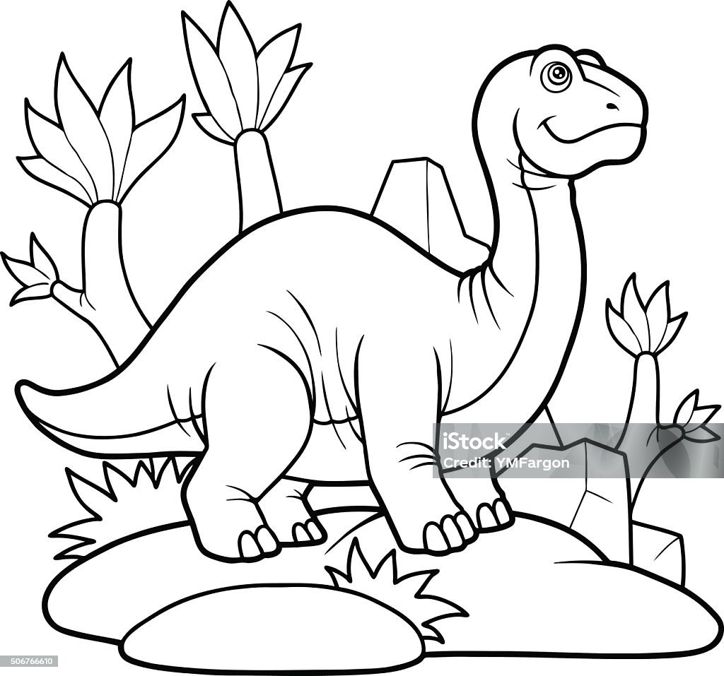 Brontosaurus stock illustration