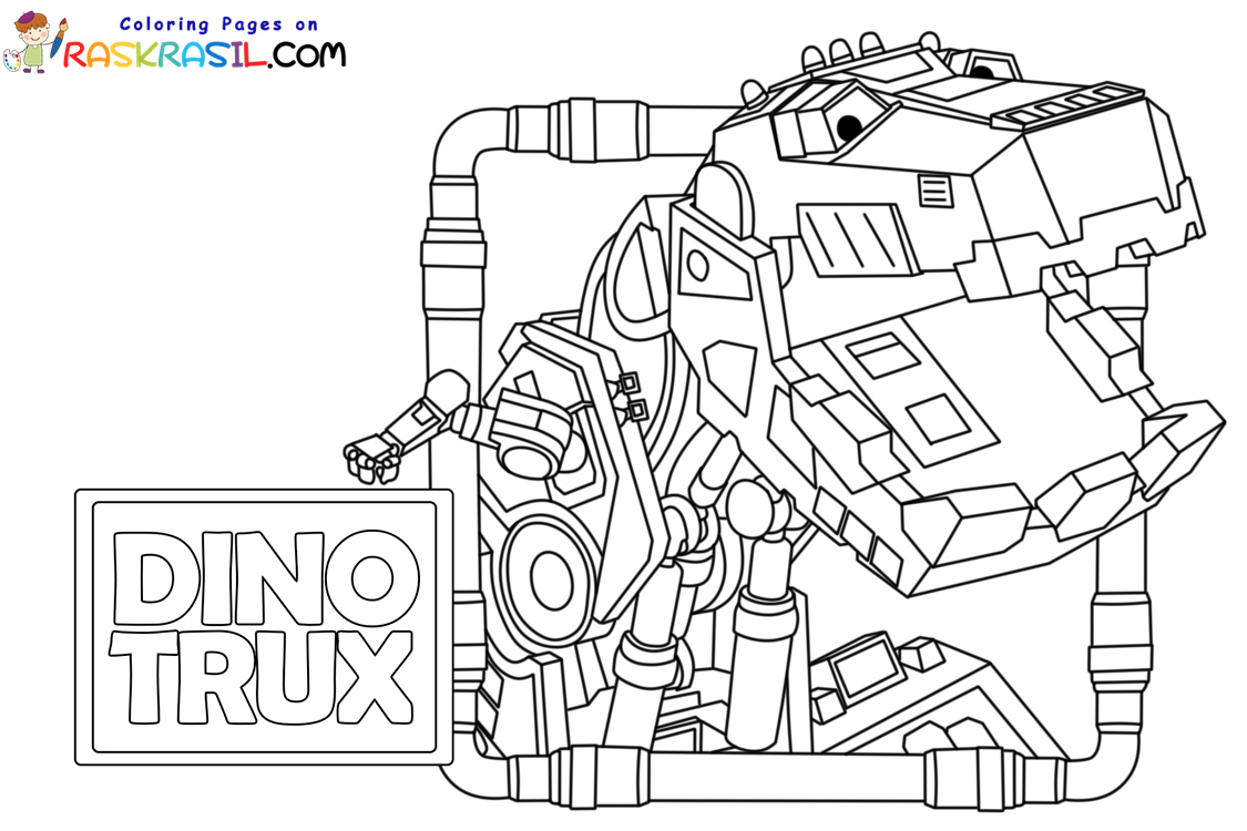Dinotrux coloring pages