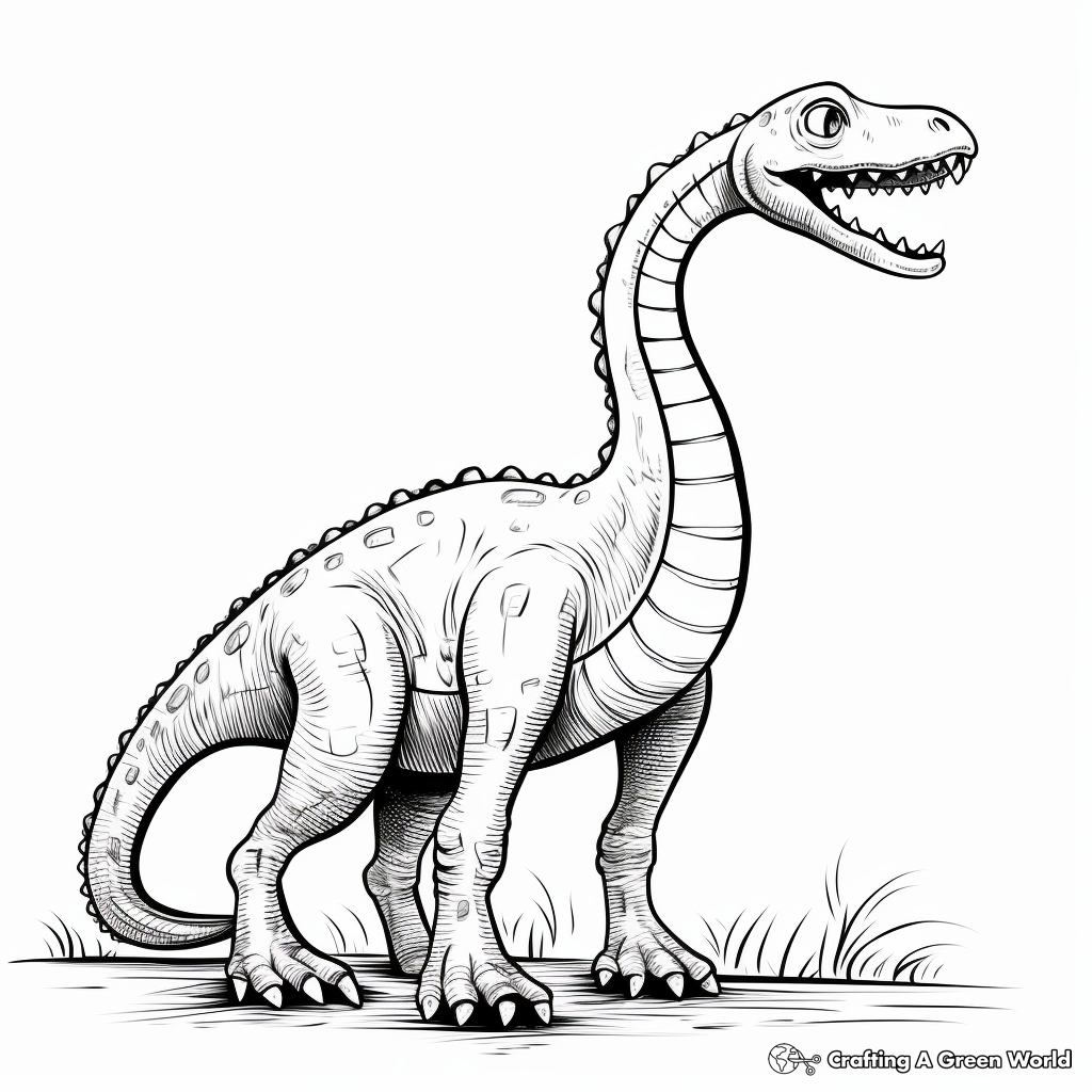 Diplodocus coloring pages