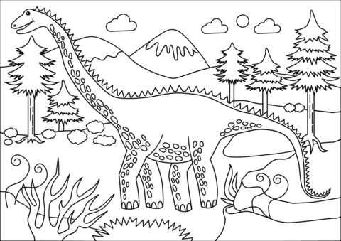 Diplodocus coloring pages free coloring pages