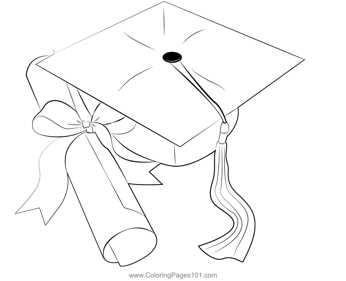 High school graduation degree coloring page high school graduation coloring pages graduate school
