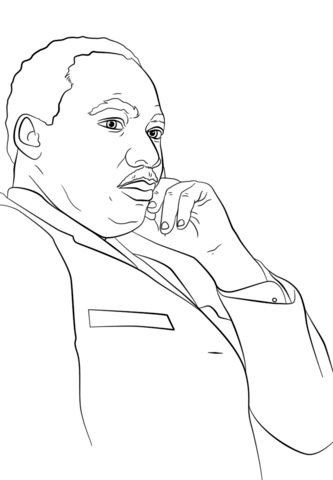 Martin luther king jr coloring page free printable coloring pages