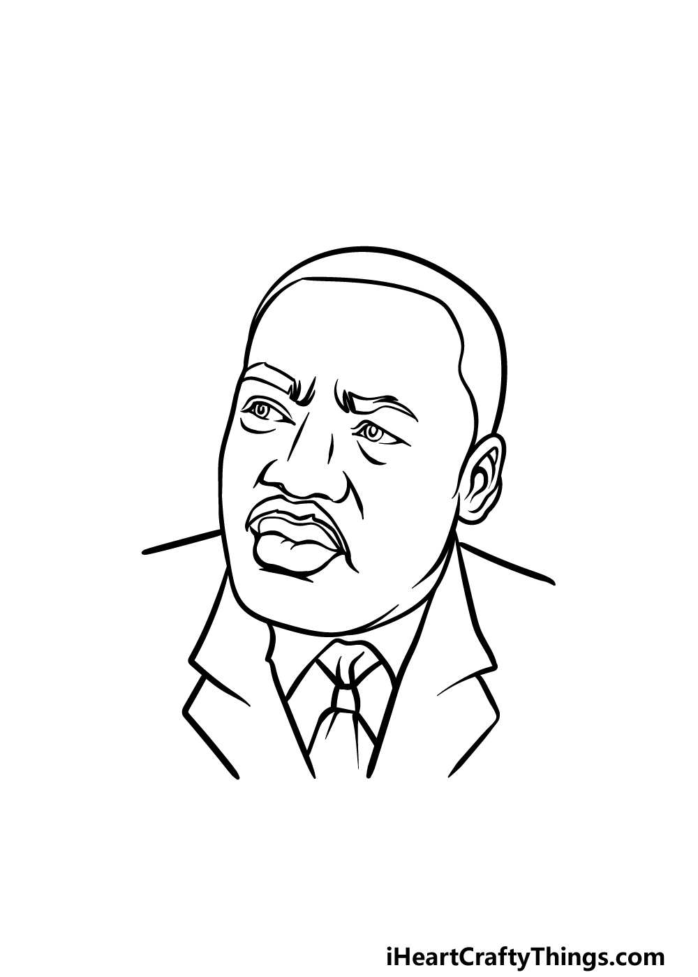 Martin luther king jr drawing